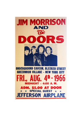 The Doors - Greenwich Village 1966 Concert Print