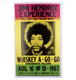 Jimi Hendrix - Whiskey A-Go-Go 1967 Concert Print