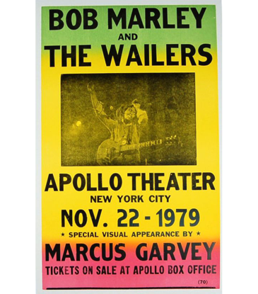 Bob Marley - Apollo Theater 1979 Concert Print