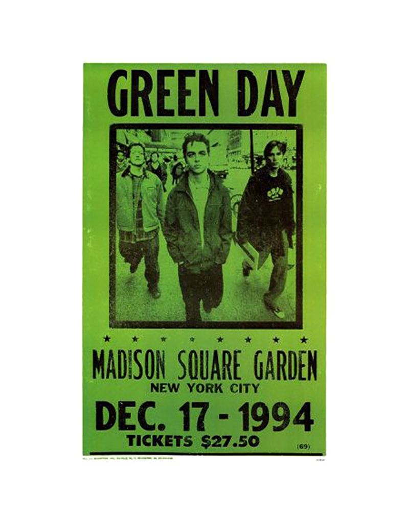 Green Day - Madison Square Gardens 1994 Concert Print