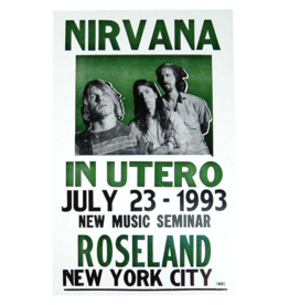 Nirvana - In Utero Roseland NY 1993 Concert Print