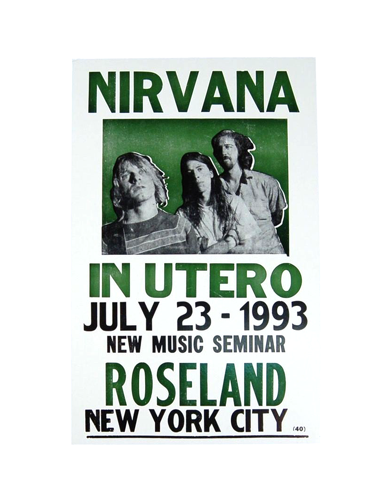 Nirvana - In Utero Roseland NY 1993 Concert Print