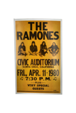 The Ramones - Santa Cruz CA 1980 Concert Print