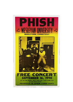 Grateful Dead - Wesleyan University 1970 Concert Print - Mushroom New  Orleans