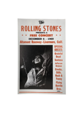 Rolling Stones - Altamont Raceway 1969 Concert Print