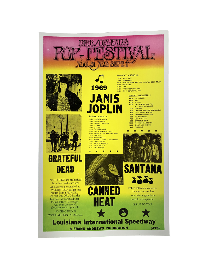 New Orleans Pop Festival 1969 Concert Print