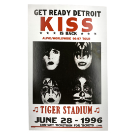 KISS - Tiger Stadium 1996 Concert Print