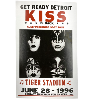 KISS - Tiger Stadium 1996 Concert Print