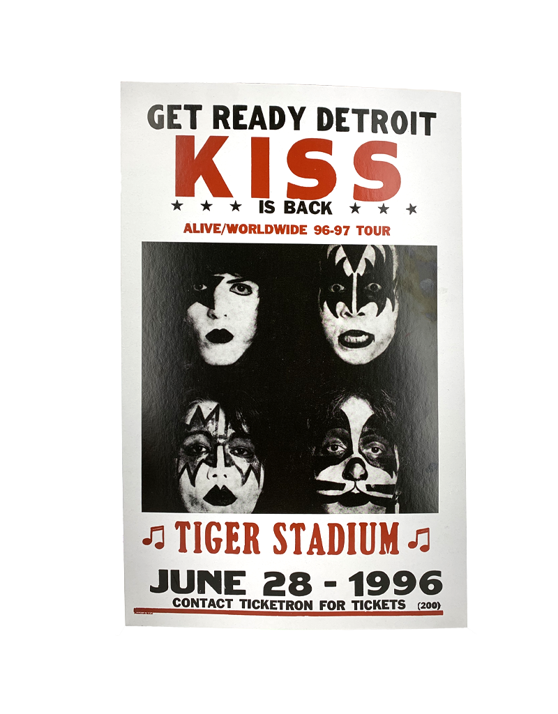 KISS - Tiger Stadium 1996 Concert Print