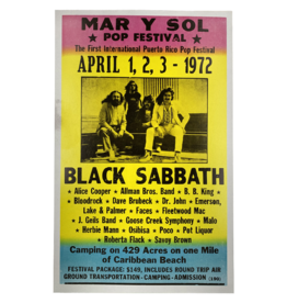 Black Sabbath - Mar Y Sol Pop Festival 1972 Concert Print