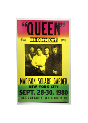 Queen - Madison Square Garden 1980 Concert Print