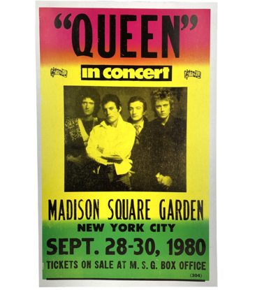 Queen - Madison Square Garden 1980 Concert Print