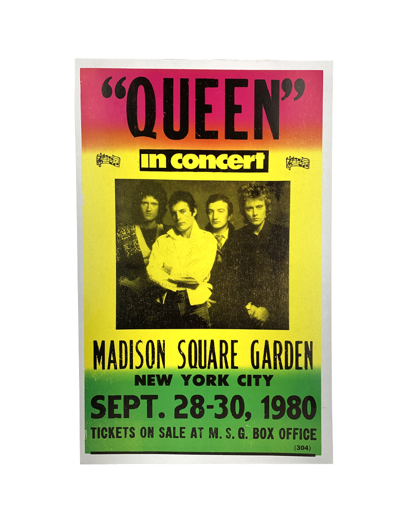 Queen - Madison Square Garden 1980 Concert Print