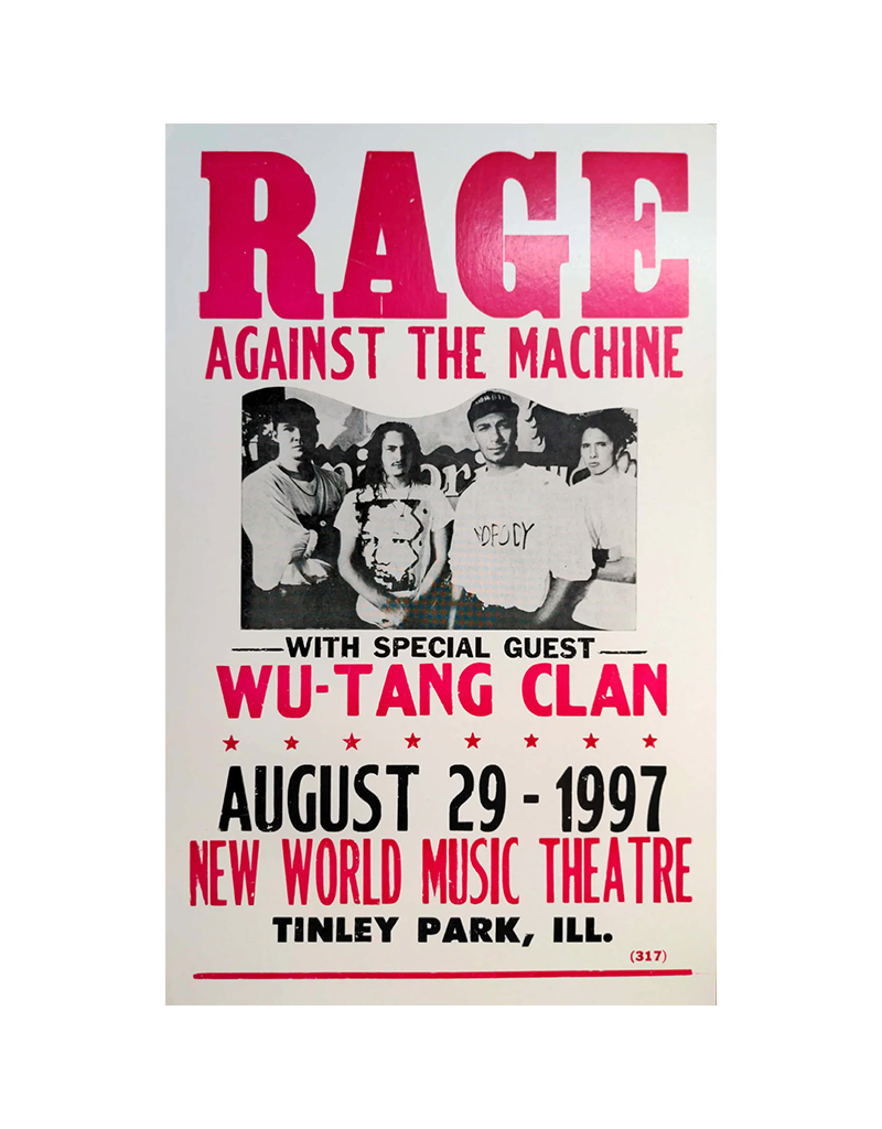 Rage Against the Machine & Wu-Tang Clan - 1997 Concert Print