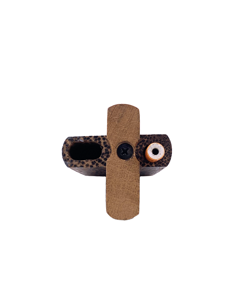 4" Tiger Stained Wood Twist Top Dugout