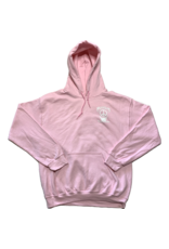 Mushroom Hand of Peace Pullover Hoodie Pink