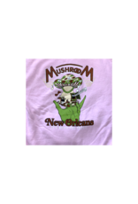 Mushroom Hand of Peace Pullover Hoodie Pink