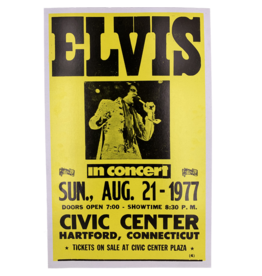 Elvis - Hartford Civic Center 1977 Concert Print
