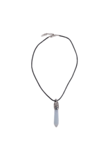 Large Quartz Pendant Necklace