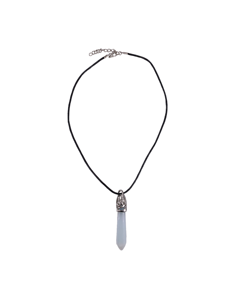 Large Quartz Pendant Necklace