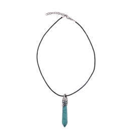 Large Turquoise Pendant Necklace