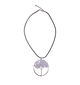 Tree of Life Quartz Pendant Necklace