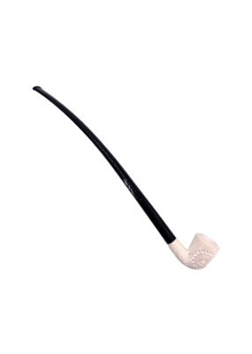 13" Hand Carved Churchwarden Meerschaum Hand Pipe