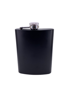 8oz Stainless Steel Flask Matte Black