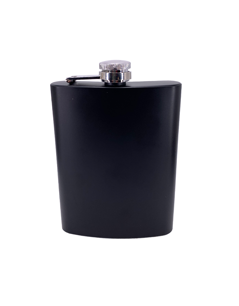 8oz Stainless Steel Flask Matte Black