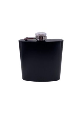 6oz Stainless Steel Flask Matte Black