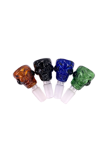 14mm Male Skull Face Water Pipe Bowl