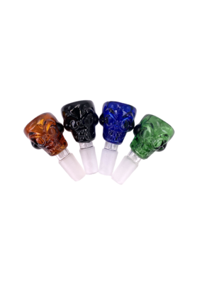 14mm Male Skull Face Water Pipe Bowl