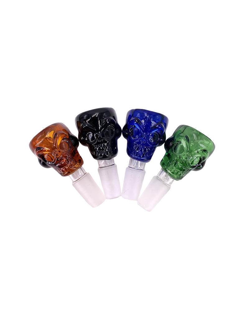 14mm Male Skull Face Water Pipe Bowl