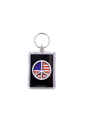 Peace Flag Keychain