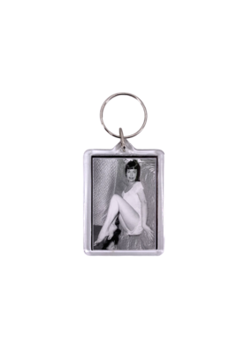 Bettie Page - Satin Keychain