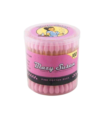 Blazy Susan Pink Cotton Swabs 100ct