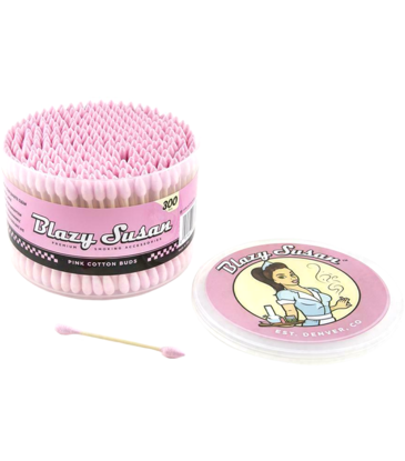 Blazy Susan Pink Cotton Swabs 300ct