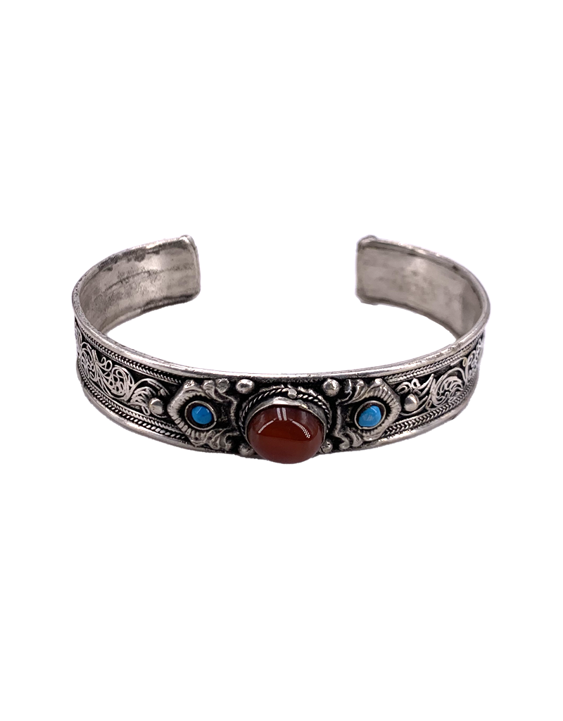 Red Aventurine Stone Tibetan Bracelet