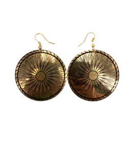Antique Style Brass Earrings