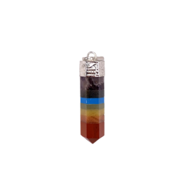 Seven Chakra Pencil Point Pendant