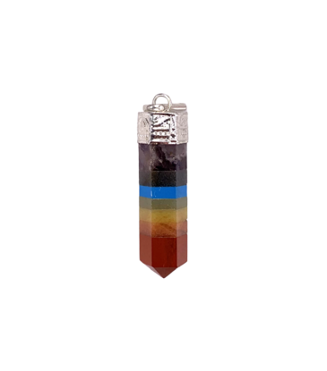 Seven Chakra Pencil Point Pendant
