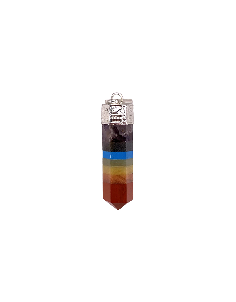 Seven Chakra Pencil Point Pendant