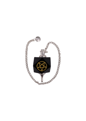 Black Agate Pentacle Pendulum