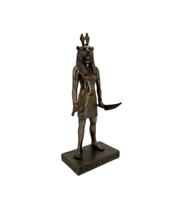 Egyptian Sekhmet Lioness Head Statue 8.5"H