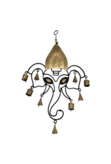 Lord Ganesh Wind Chime with Beads 20"H