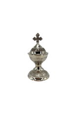 Cross Carved Censer Burner 5"H