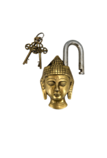 Lord Buddha Tibetan Antique Brass Lock