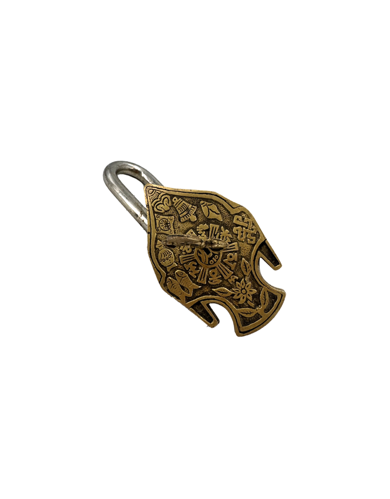 Lord Buddha Tibetan Antique Brass Lock