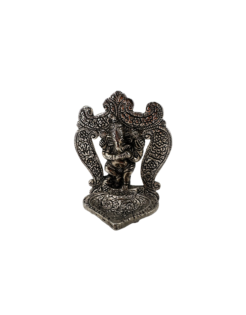 Lord Ganesh Aluminum Incense Burner