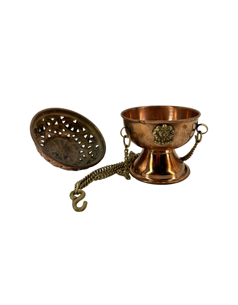 Tibetan Copper Hanging Censer Burner